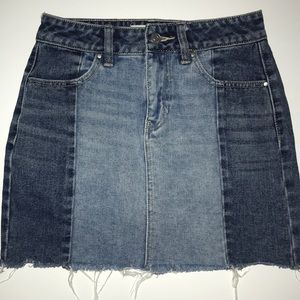 This is a jean skirt from Pacsun